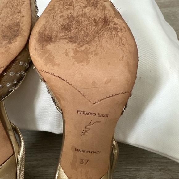 René Caovilla Cinderella Heels w crystal-embellished slingback heels - Picture 12 of 16